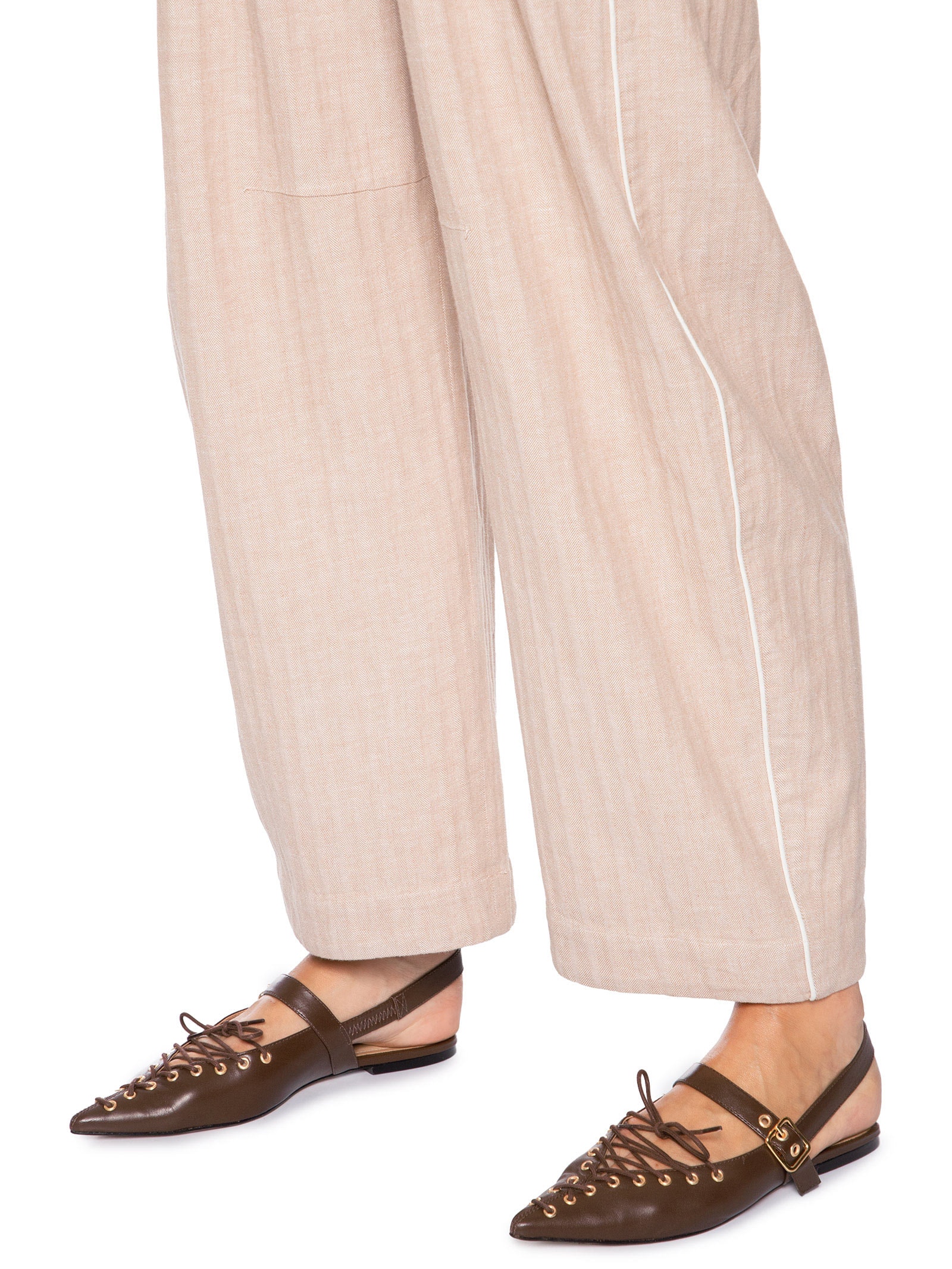 Sapatilha Feminina Sabrine Couro Marrom Schutz