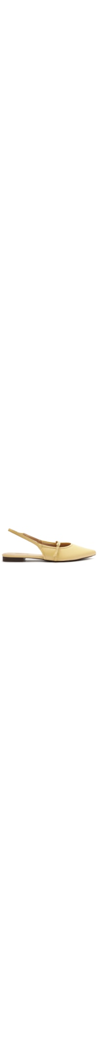 Sapatilha Feminina Slingback Bico Fino - Amarela