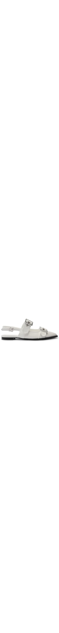 Sapatilha Feminina Slingback Couro - Branco