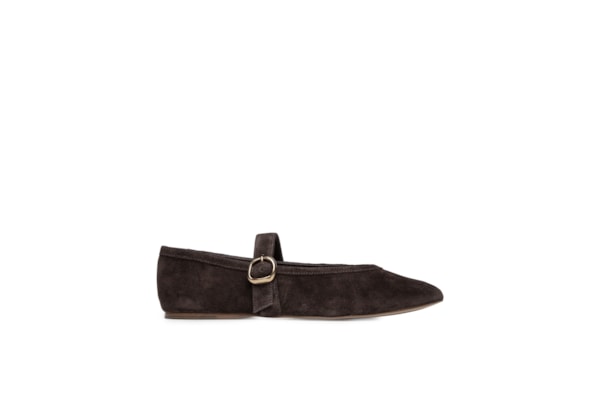 Sapatilha Feminina Suede Eco Leather Ganache - Marrom