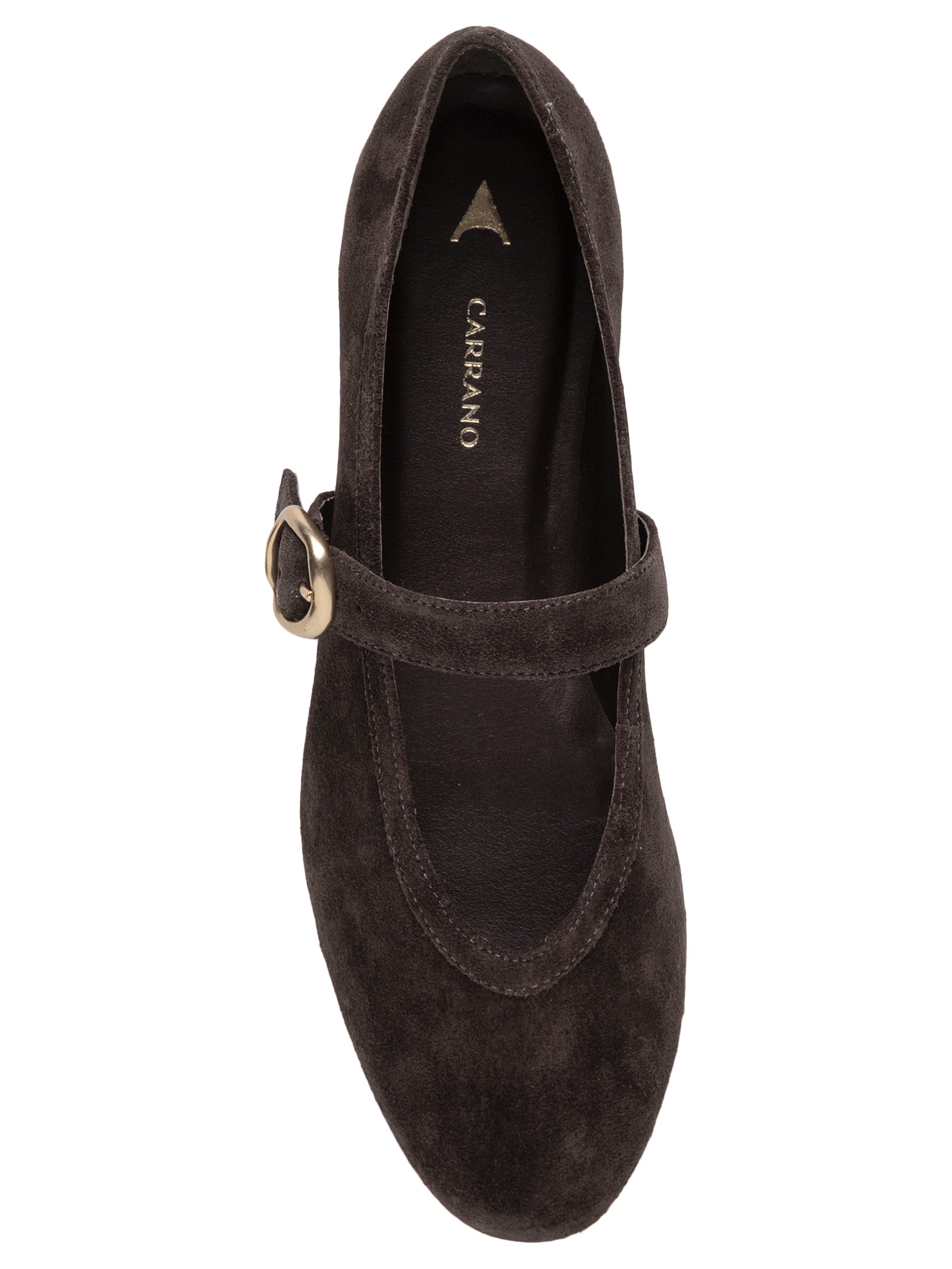 Sapatilha Feminina Suede Eco Leather Ganache Marrom Carrano