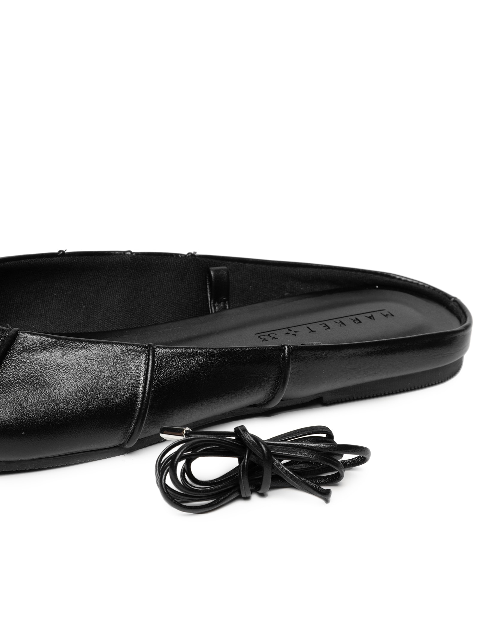 Sapatilha Feminina Tabi Em Couro Preto Market 33