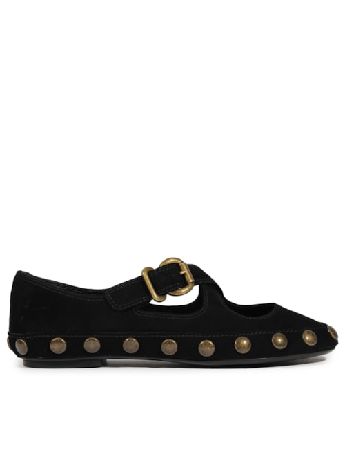 Sapatilha Feminina Tachas – Preto