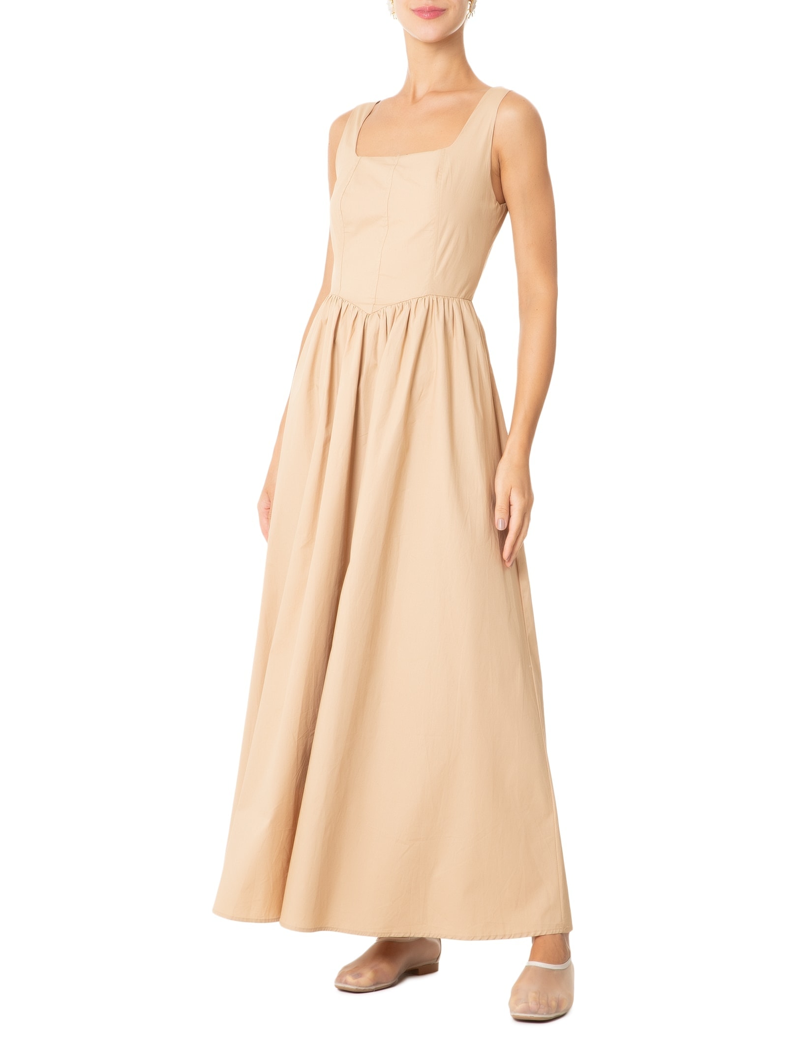 Sapatilha Feminina Tela Em Couro Off White '2Essential