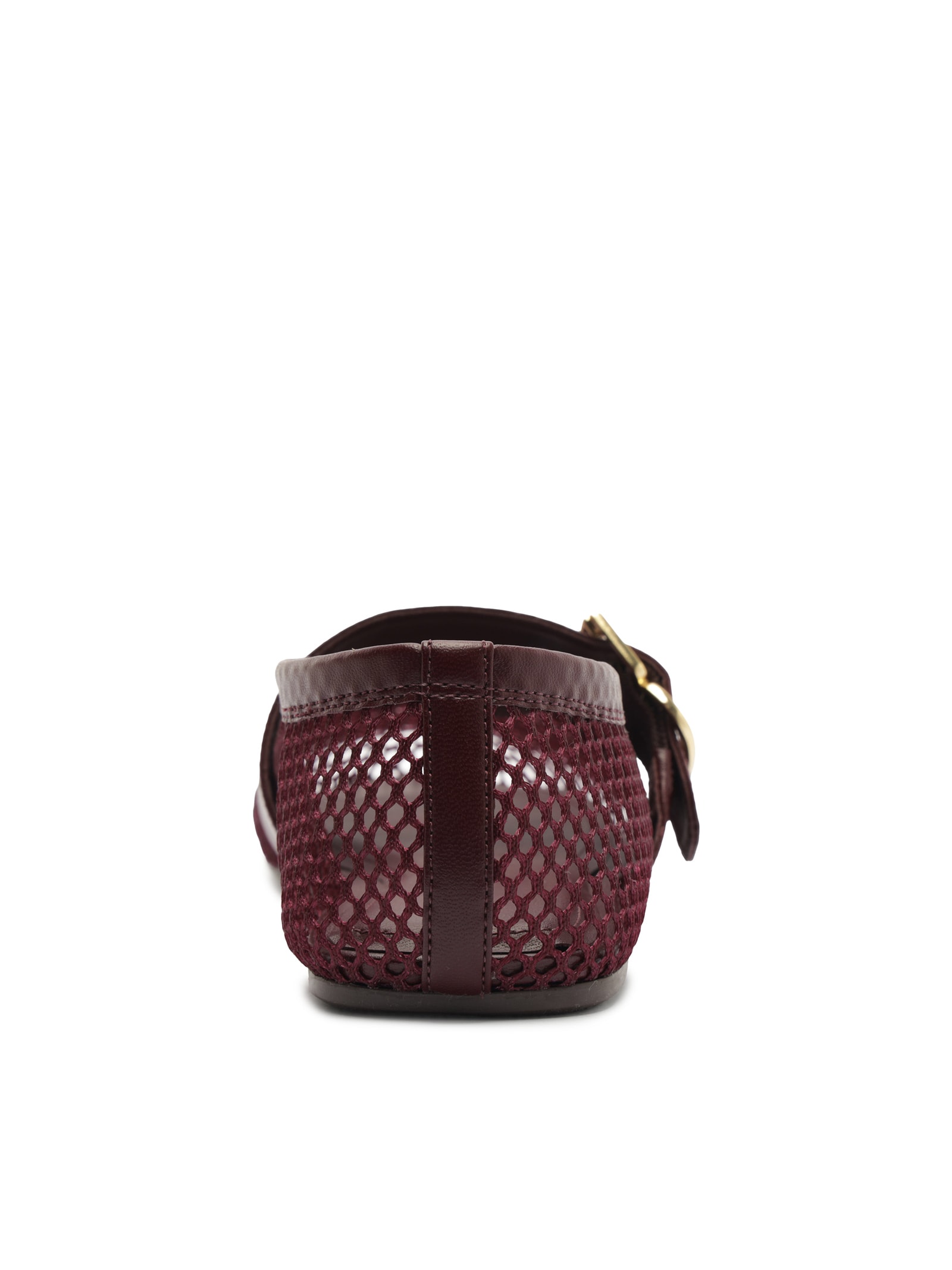 Sapatilha Feminina Tela Fivela Dourada Vermelho Arezzo