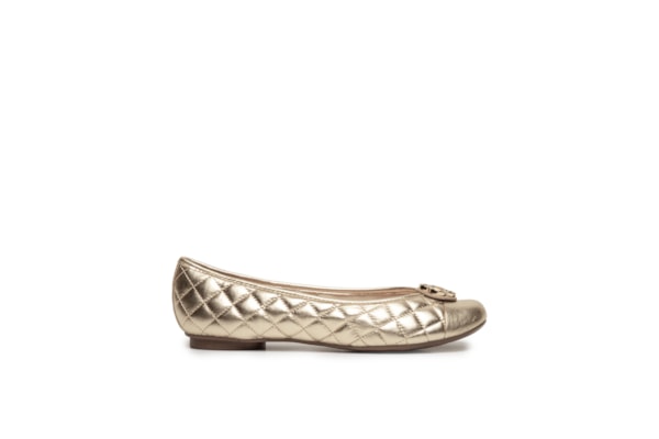 Sapatilha Feminino Bico Redondo Mestiço Nobile – Dourado