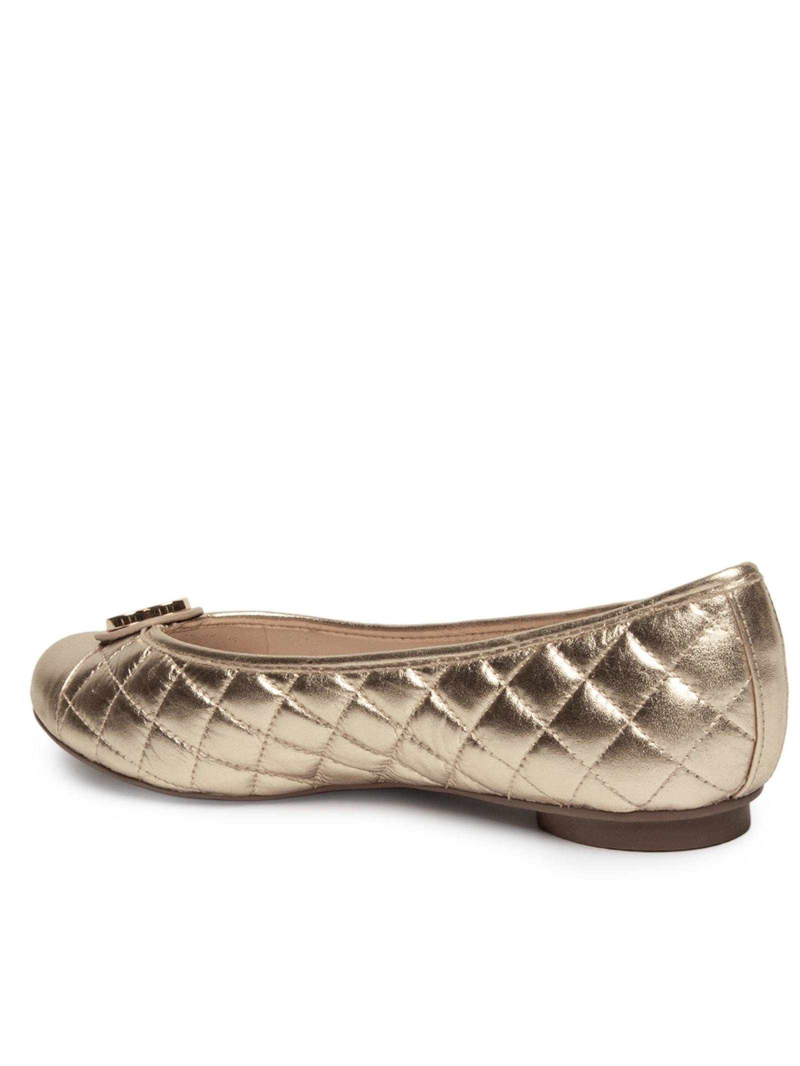 Sapatilha Feminino Bico Redondo Mestiço Nobile – Dourado Capodarte