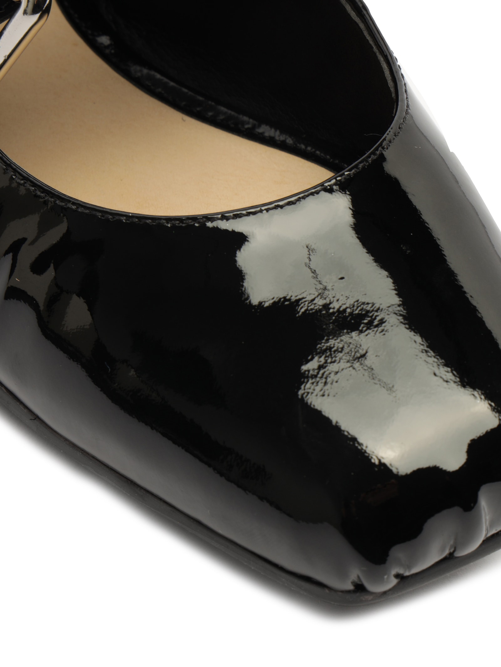 Sapatilha Raika Verniz Amarração Preto Schutz