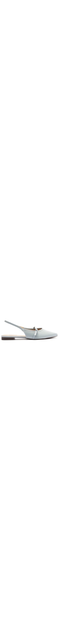Sapatilha Slingback Bico Fino - Azul