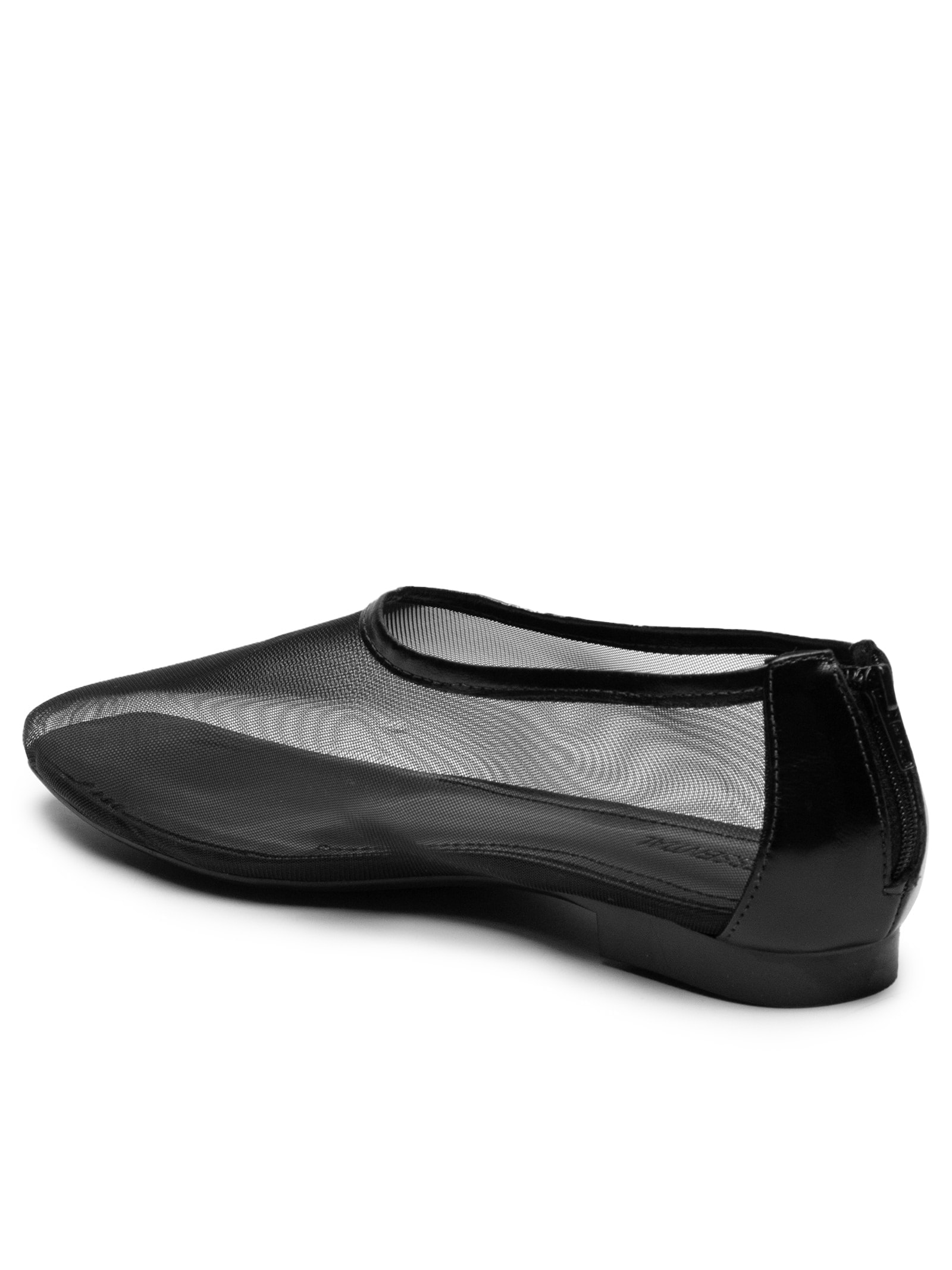 Sapatilha Tela Em Couro Preto '2Essential