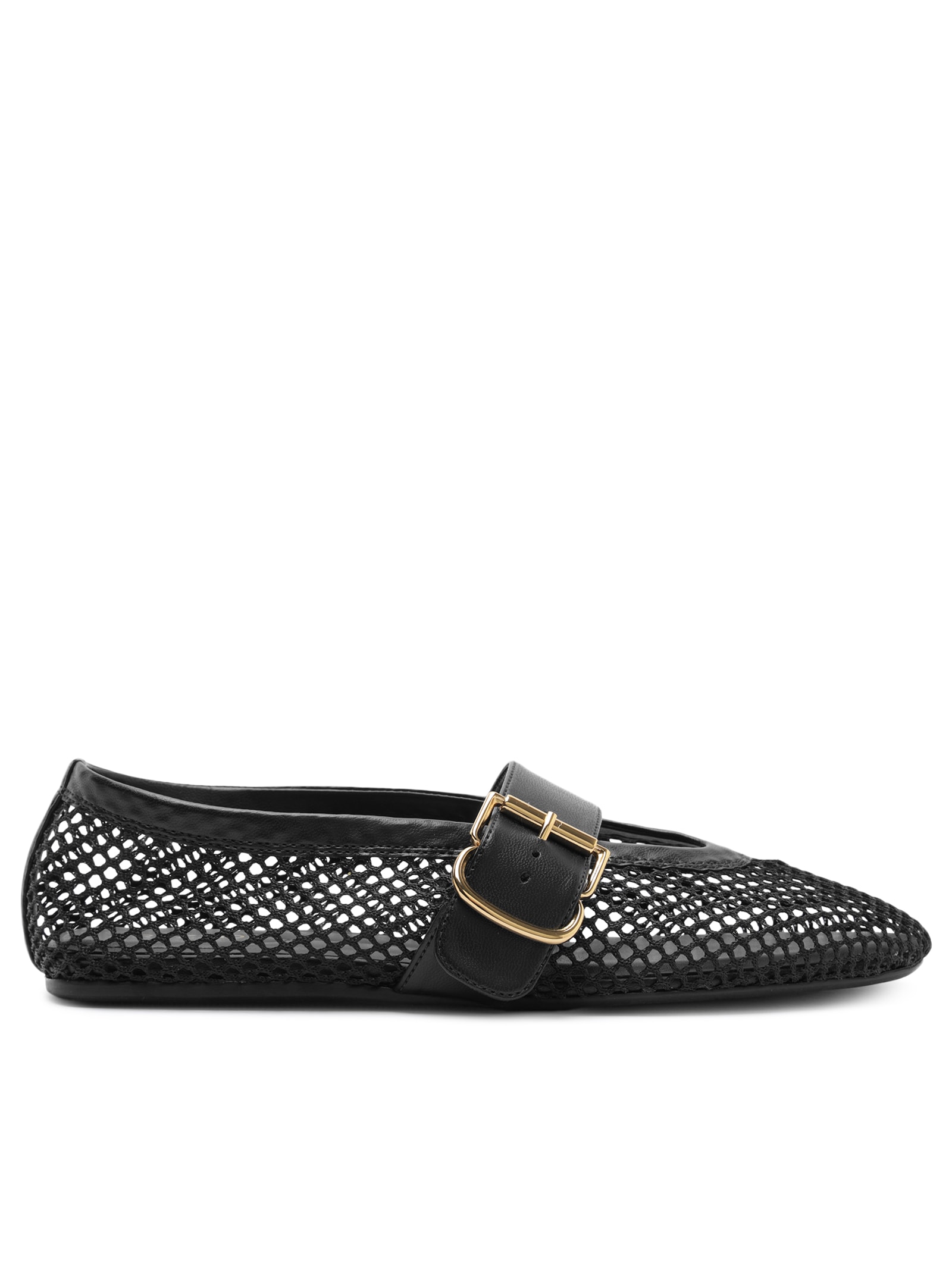 Sapatilha Tela Fivela Preto Arezzo
