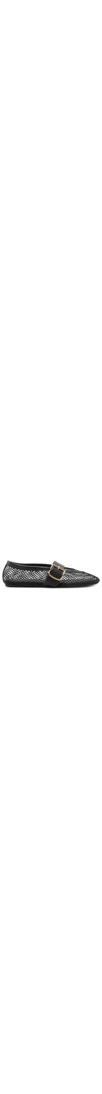 Sapatilha Tela Fivela - Preto