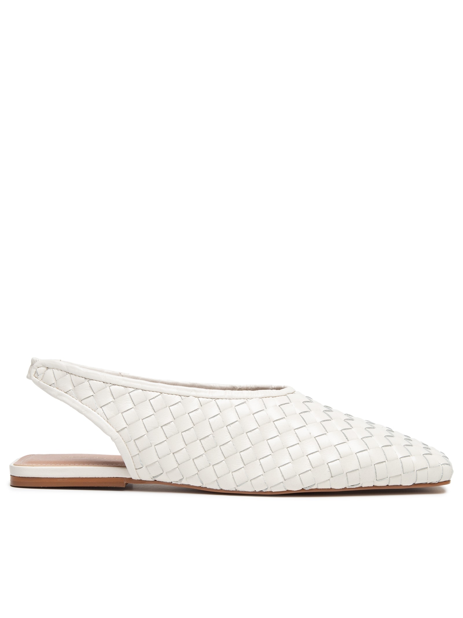Sapatilha Tressê Em Couro Off White '2Essential