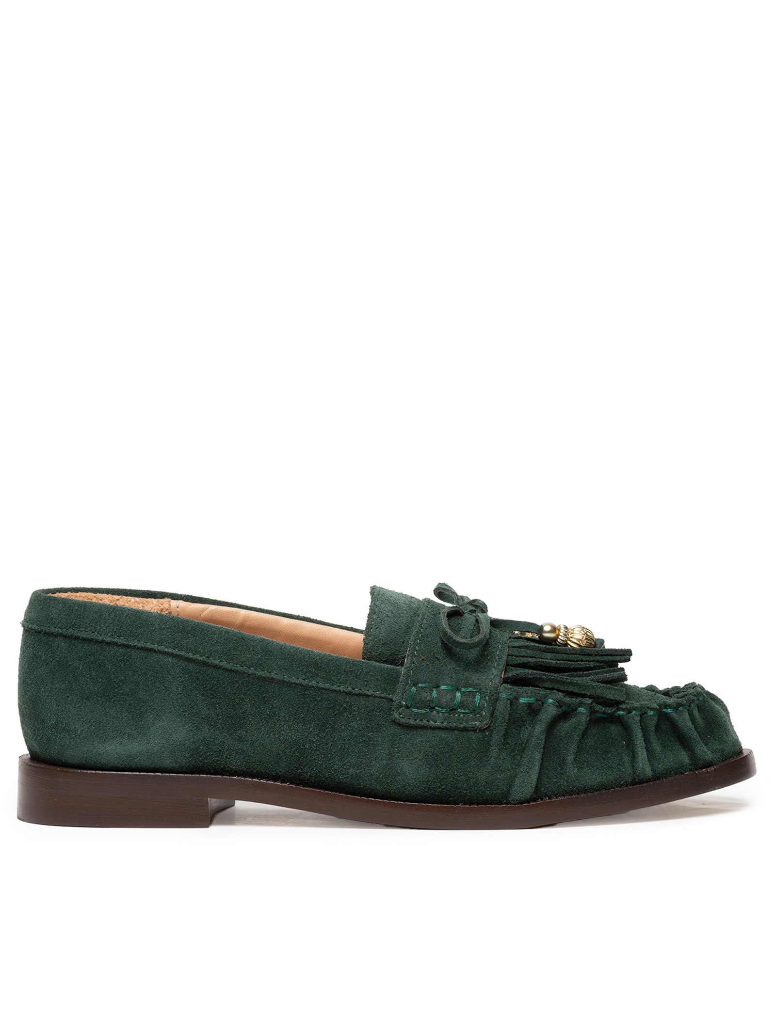 Sapato Feminino Camurção Verde Luiza Barcelos