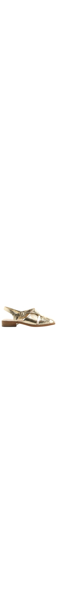 Sapato Feminino Flat Fisherman Nely - Dourado