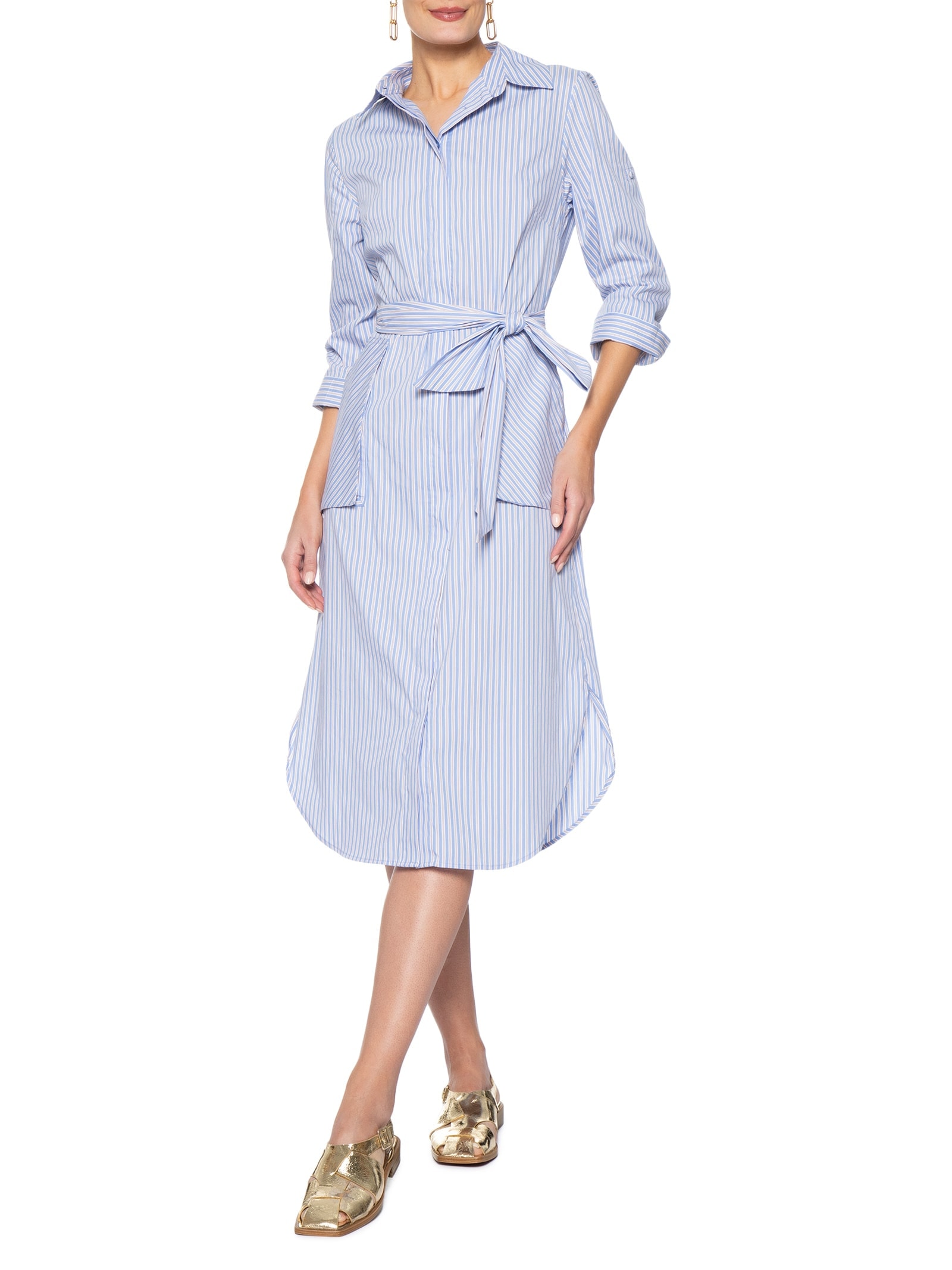 Sapato Feminino Flat Fisherman Nely Dourado Vicenza