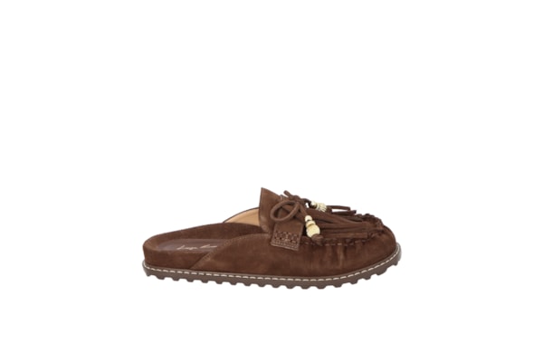 Sapato Feminino Mule Camurça - Marrom