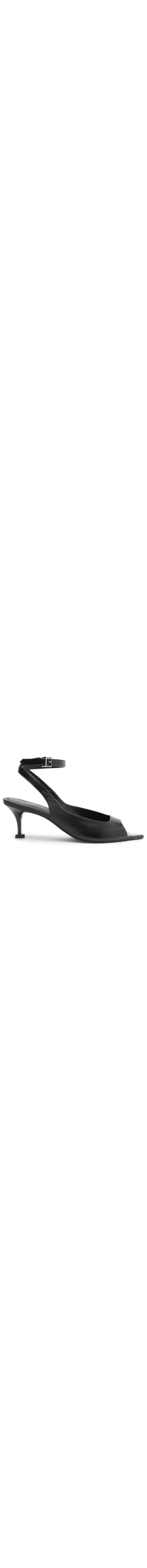 Sapato Feminino Peep Toe Salto Baixo - Preto