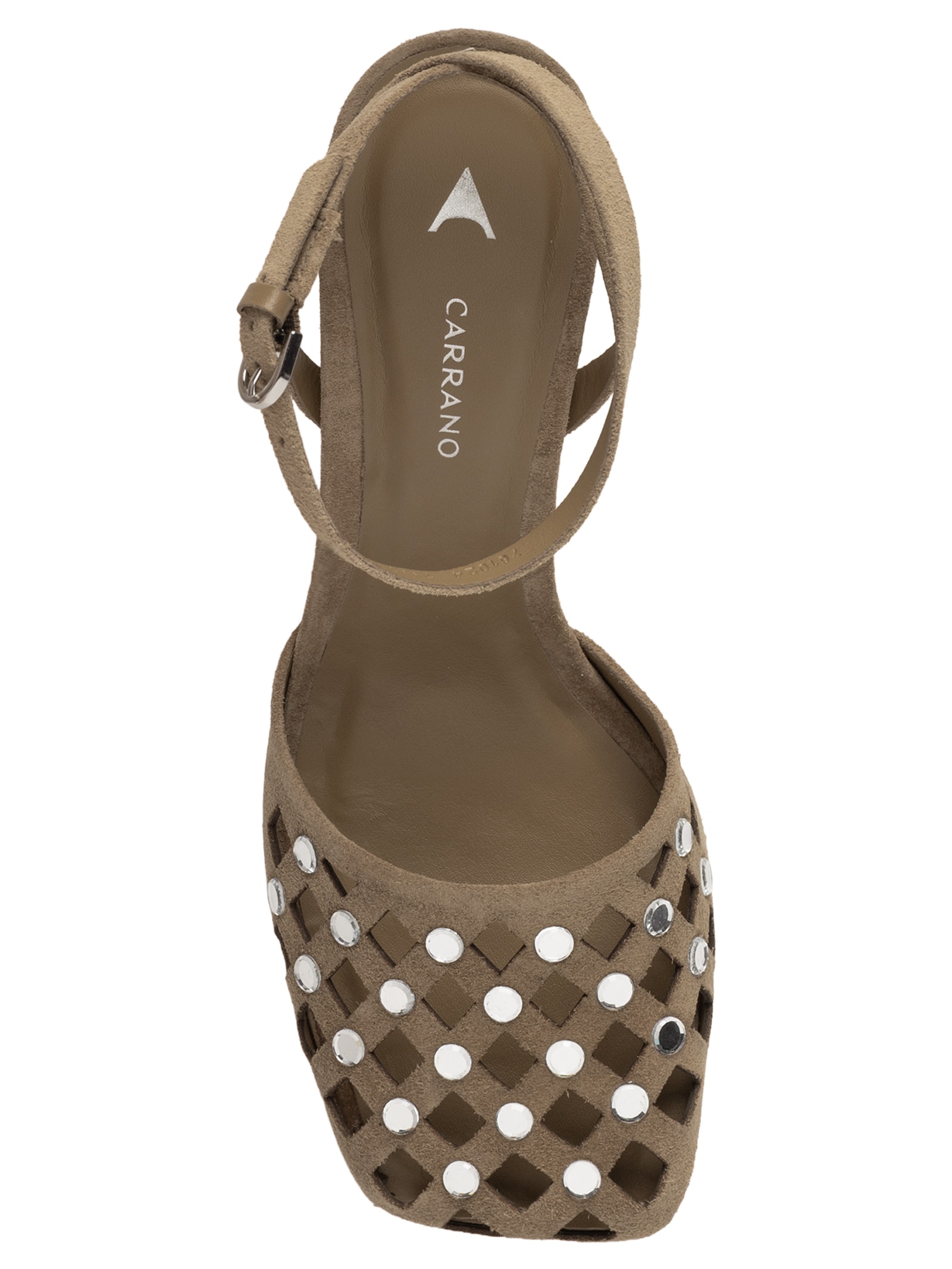 Sapato Feminino Pump Salto Alto Suede Almond Bege Carrano
