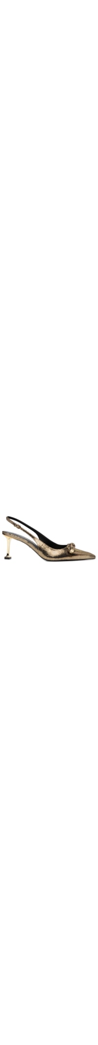 Sapato Feminino Stamp Shine Met - Dourado