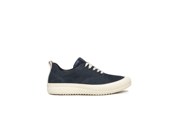Sapato Masculino Casual Em Couro Legítimo - Azul