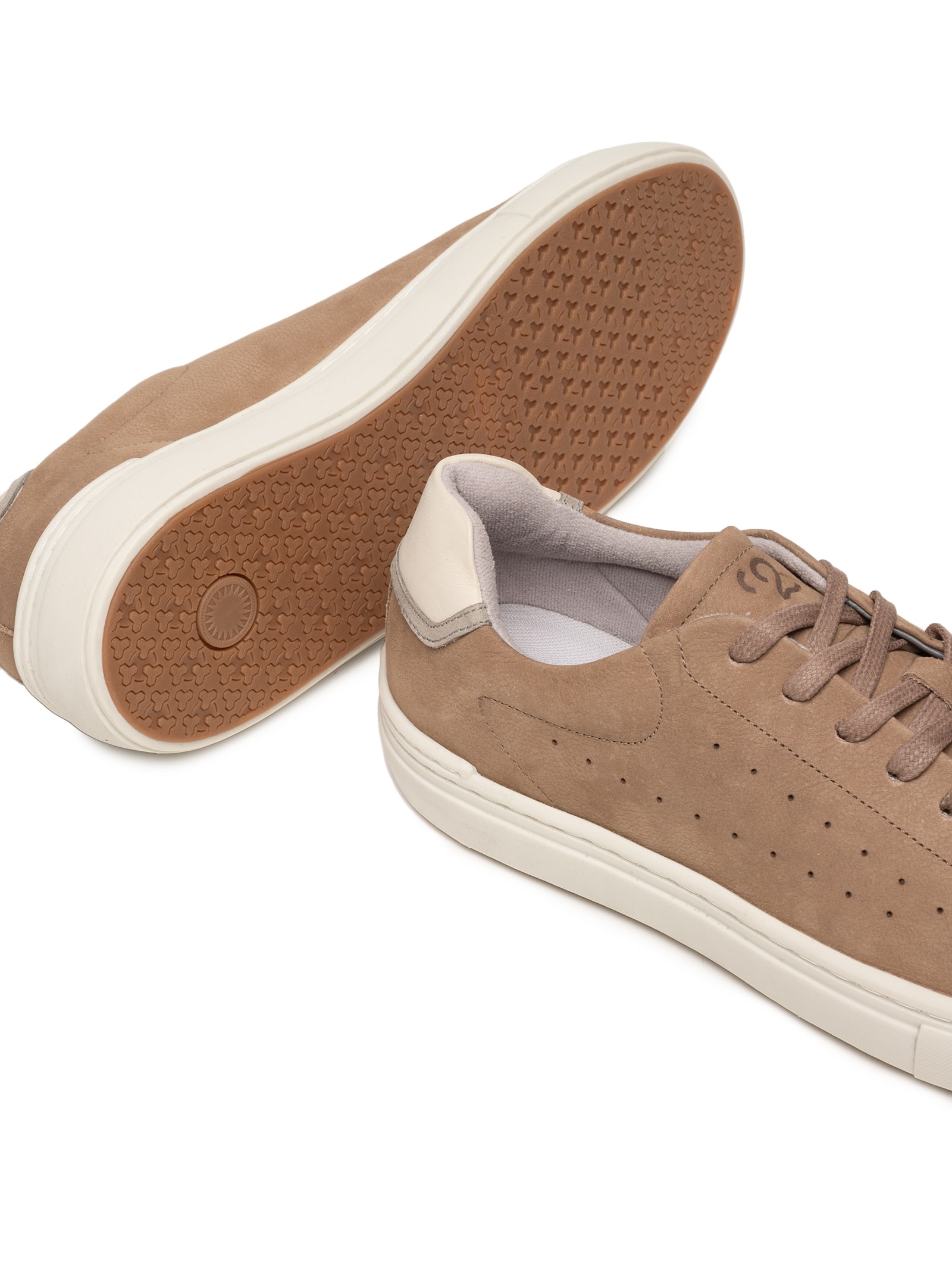 Sapato Masculino Casual Em Couro Legítimo Bege '2 Essential