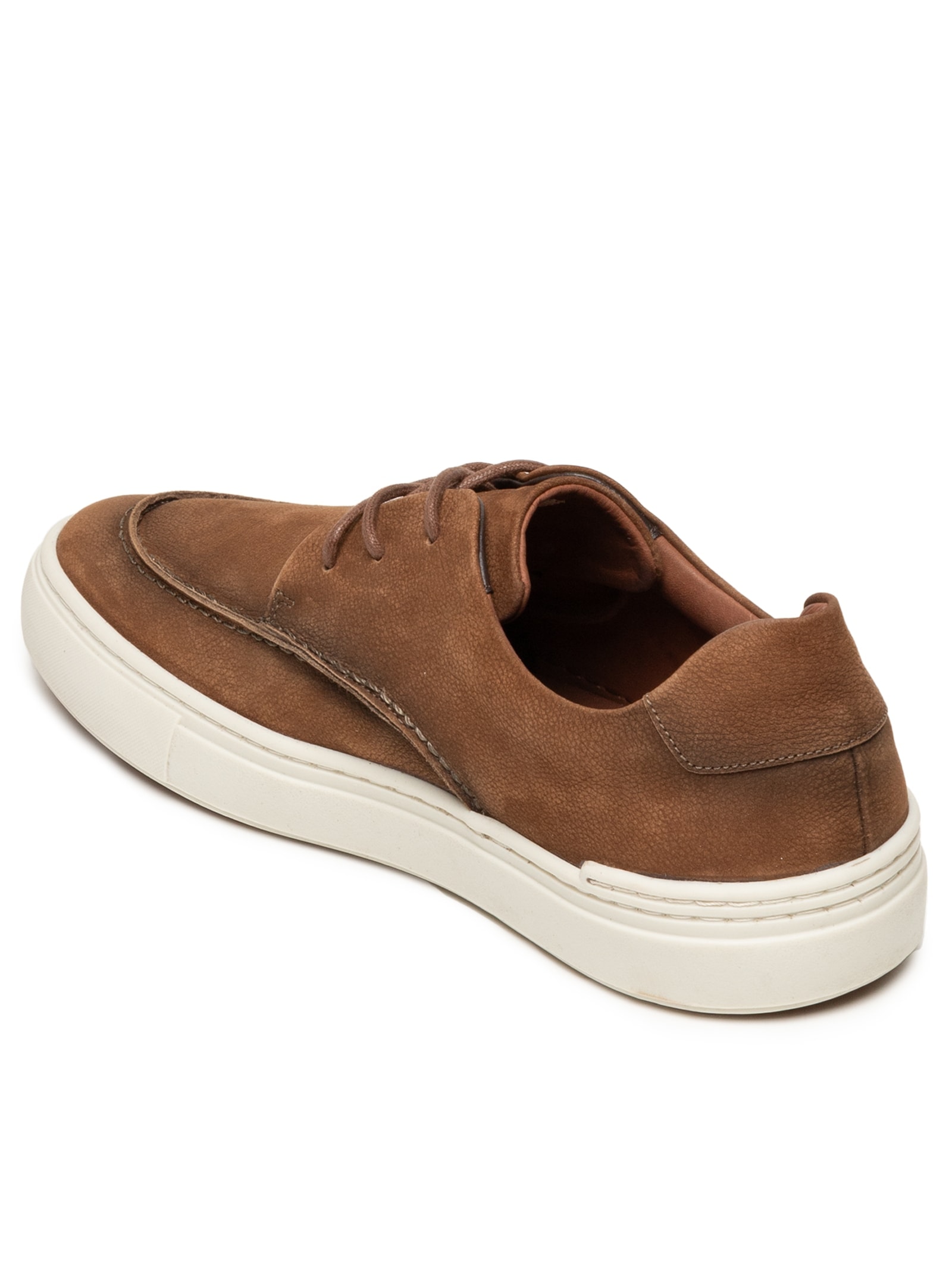 Sapato Masculino Casual Em Couro Legítimo Marrom '2 Essential