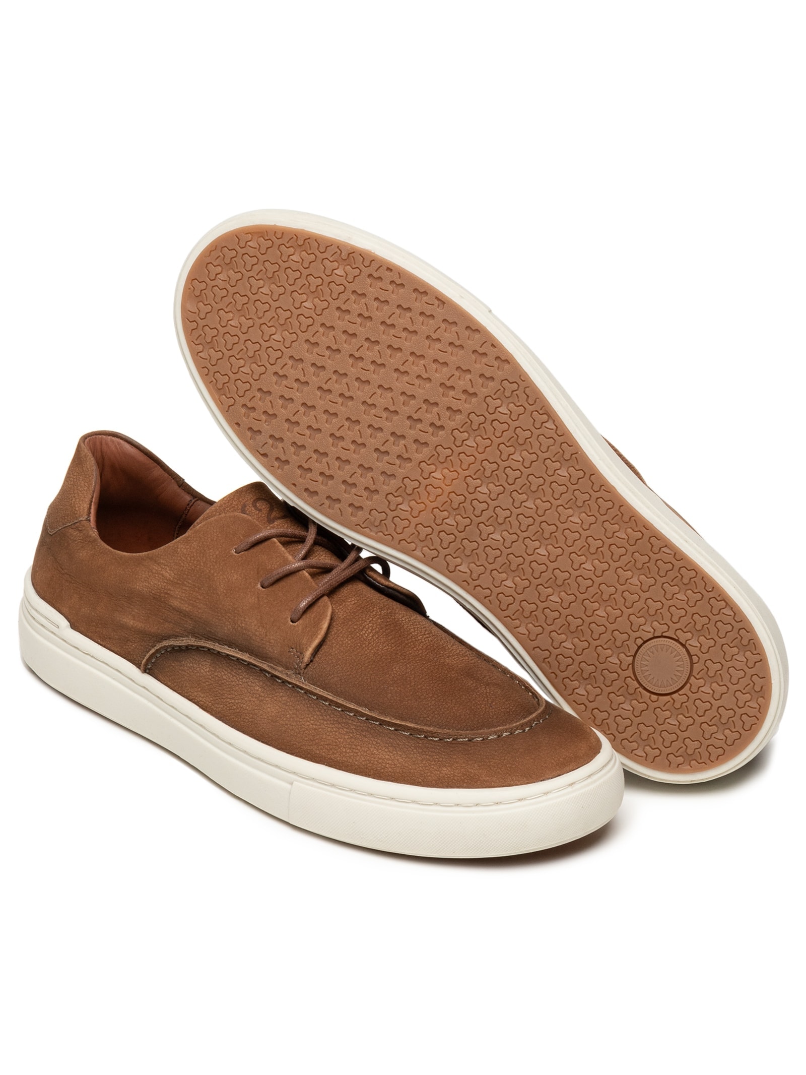 Sapato Masculino Casual Em Couro Legítimo Marrom '2 Essential