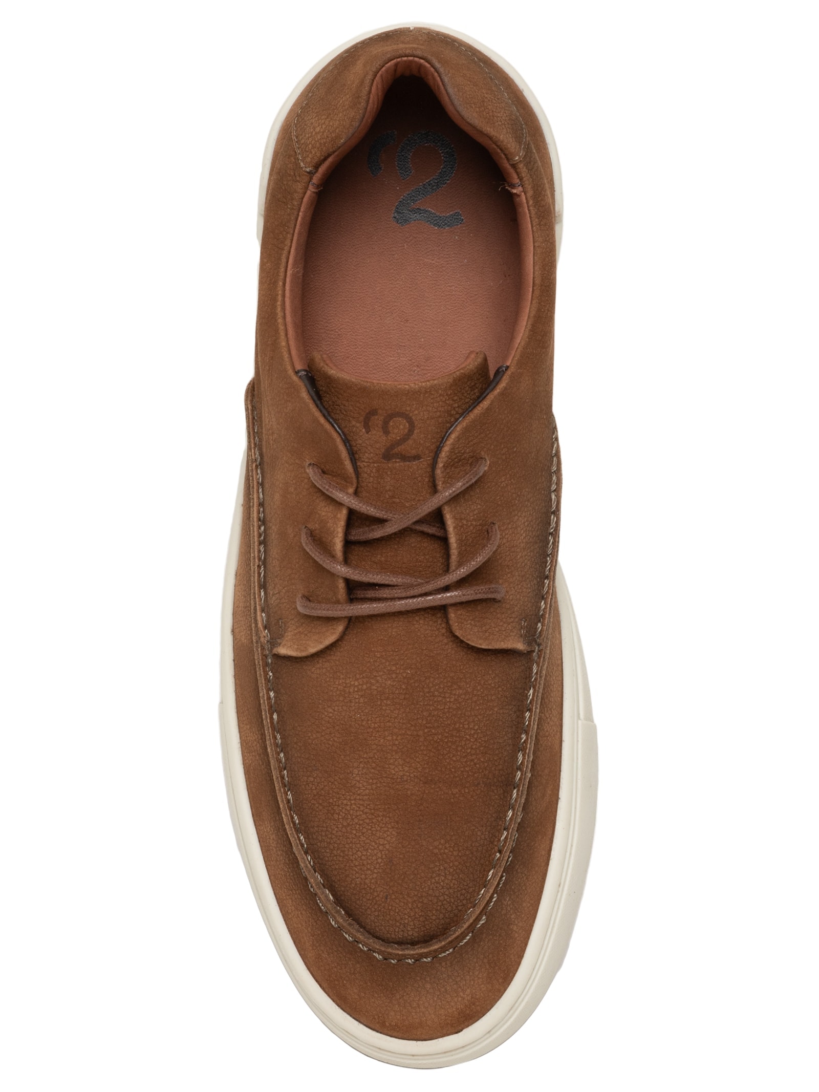 Sapato Masculino Casual Em Couro Legítimo Marrom '2 Essential