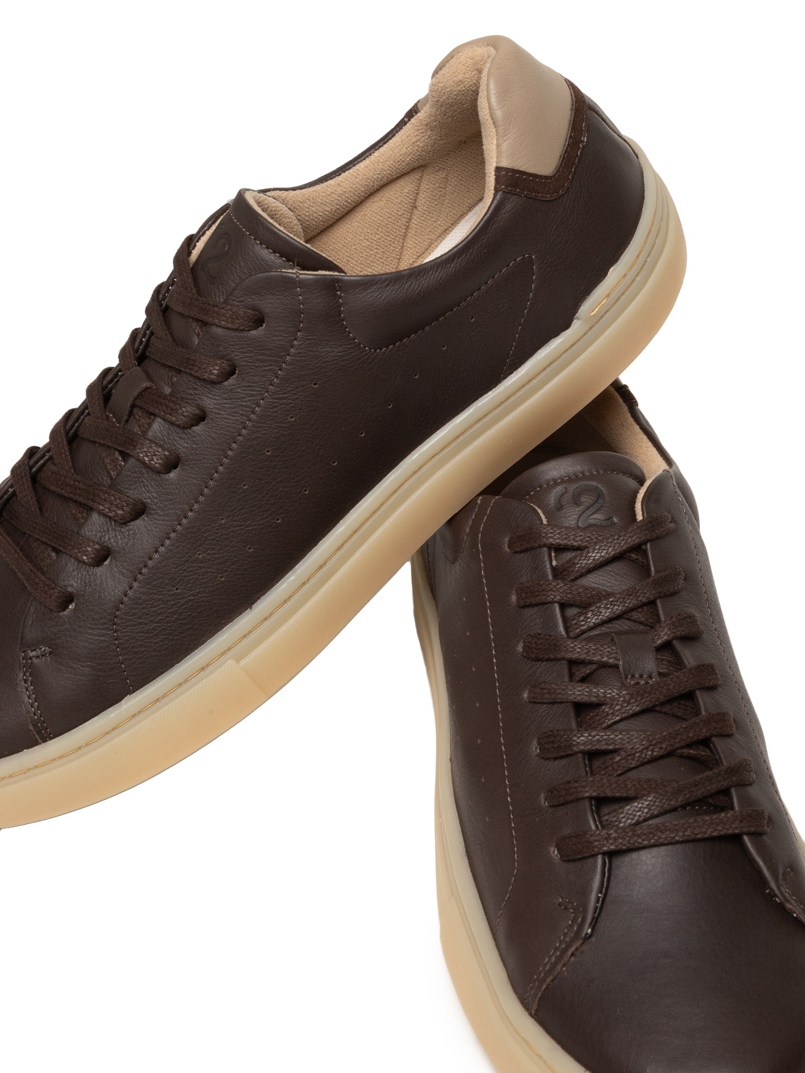 Sapato Masculino Casual Em Couro Legítimo Marrom '2 Essential