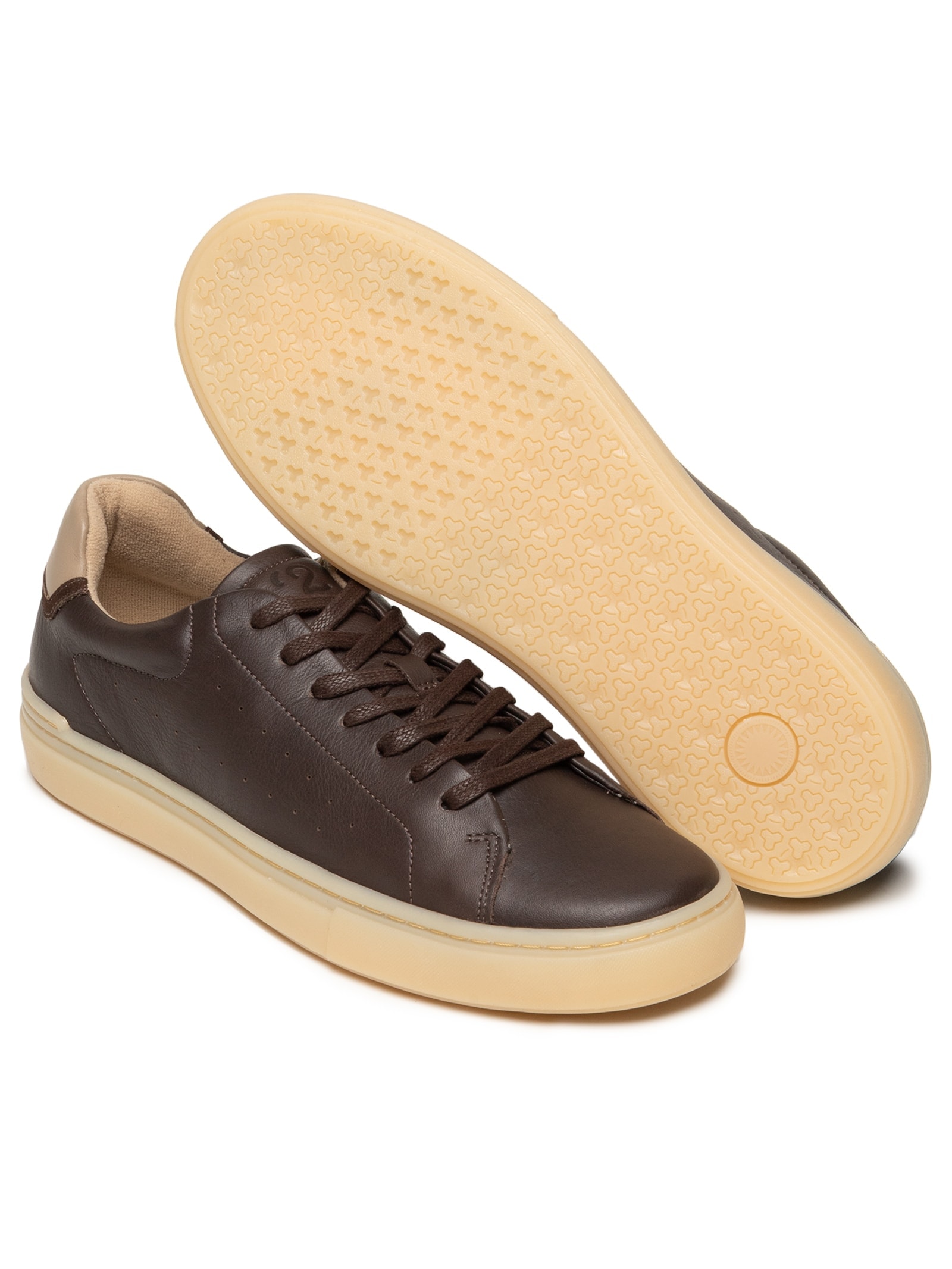 Sapato Masculino Casual Em Couro Legítimo Marrom '2 Essential