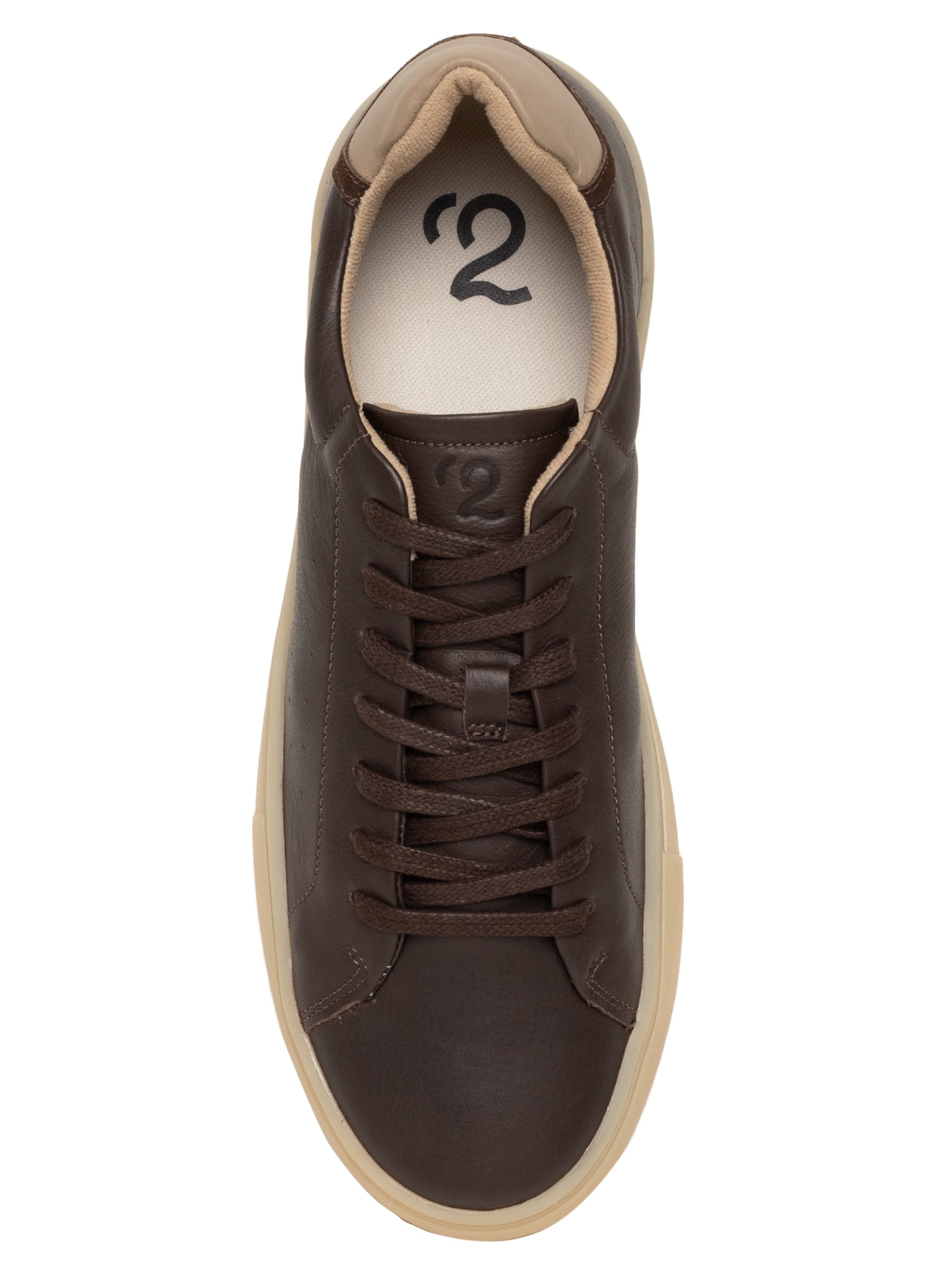 Sapato Masculino Casual Em Couro Legítimo Marrom '2 Essential