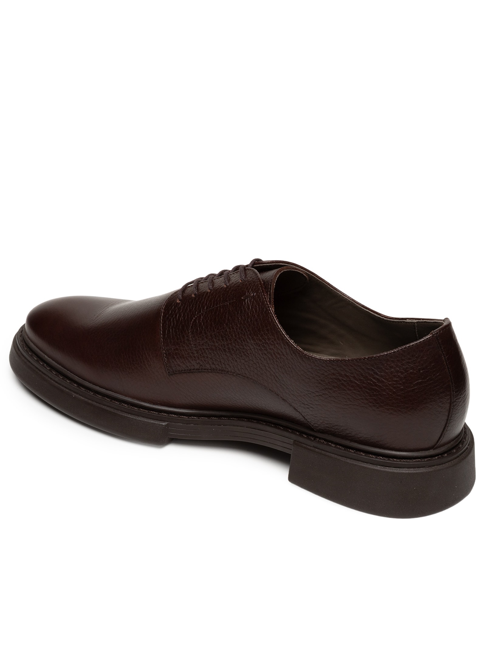 Sapato Masculino Derby Block Em Couro Floater Marrom Ricardo Almeida