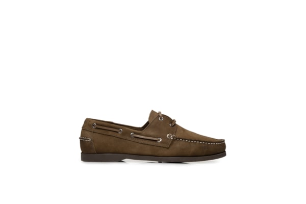 Sapato Masculino Dockside Náutico Em Suede - Marrom