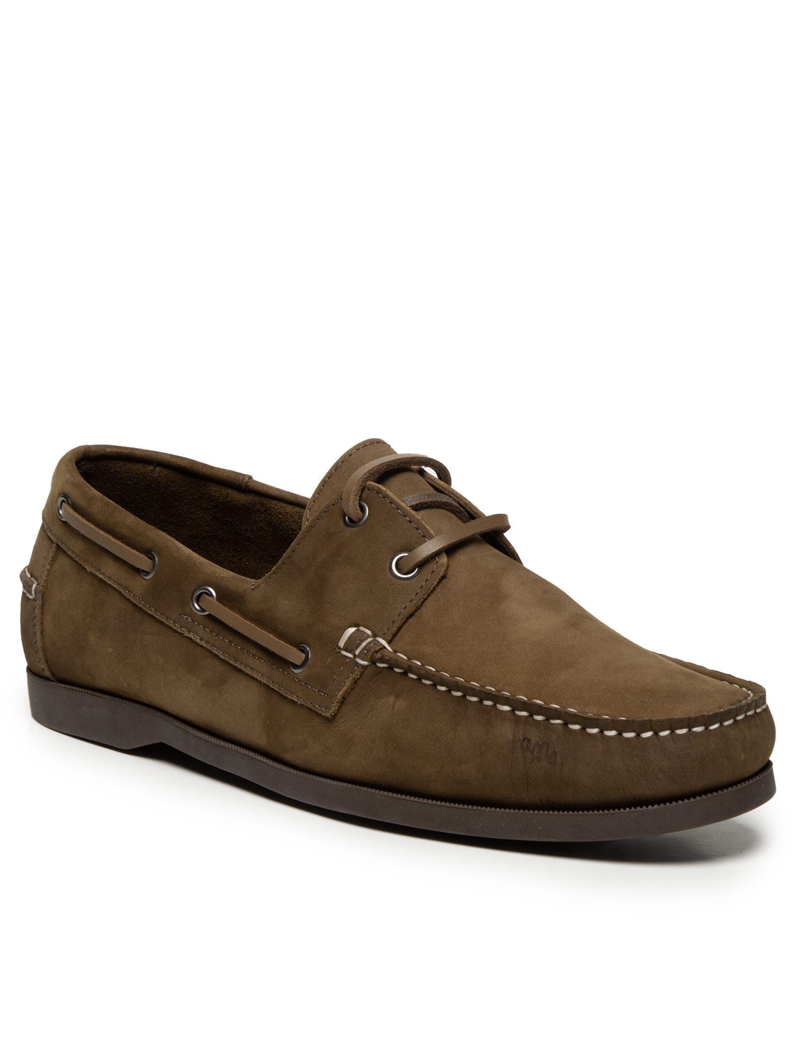 Sapato Masculino Dockside Náutico Em Suede Marrom '2 Essential