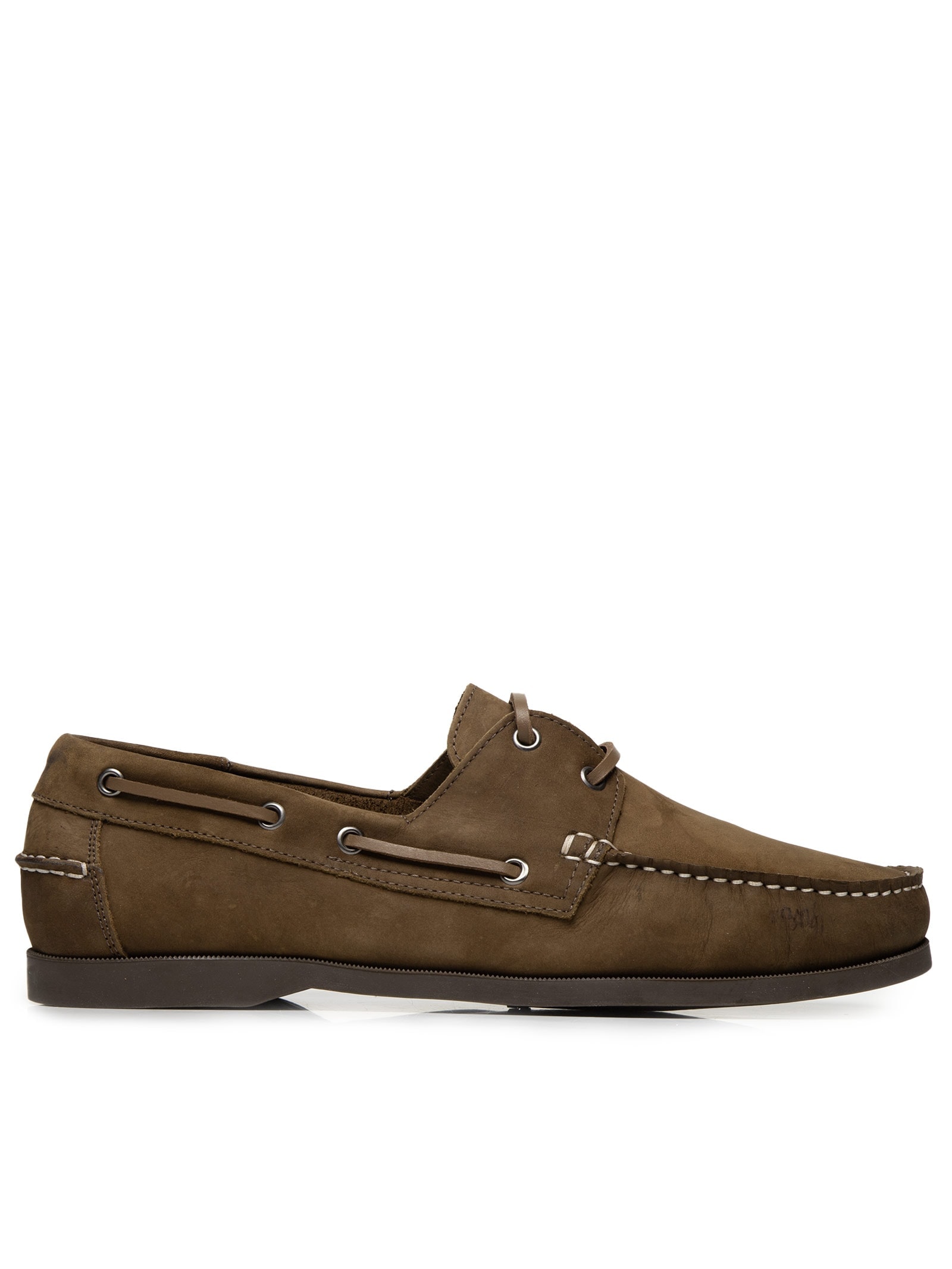 Sapato Masculino Dockside Náutico Em Suede Marrom '2 Essential