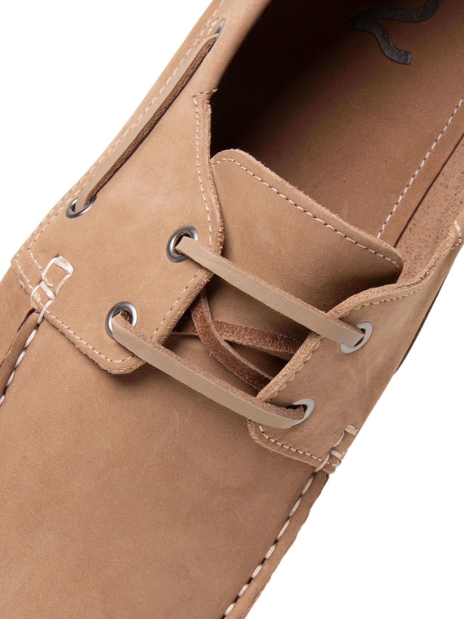 Sapato Masculino Dockside Náutico Suede Bege '2 Essential