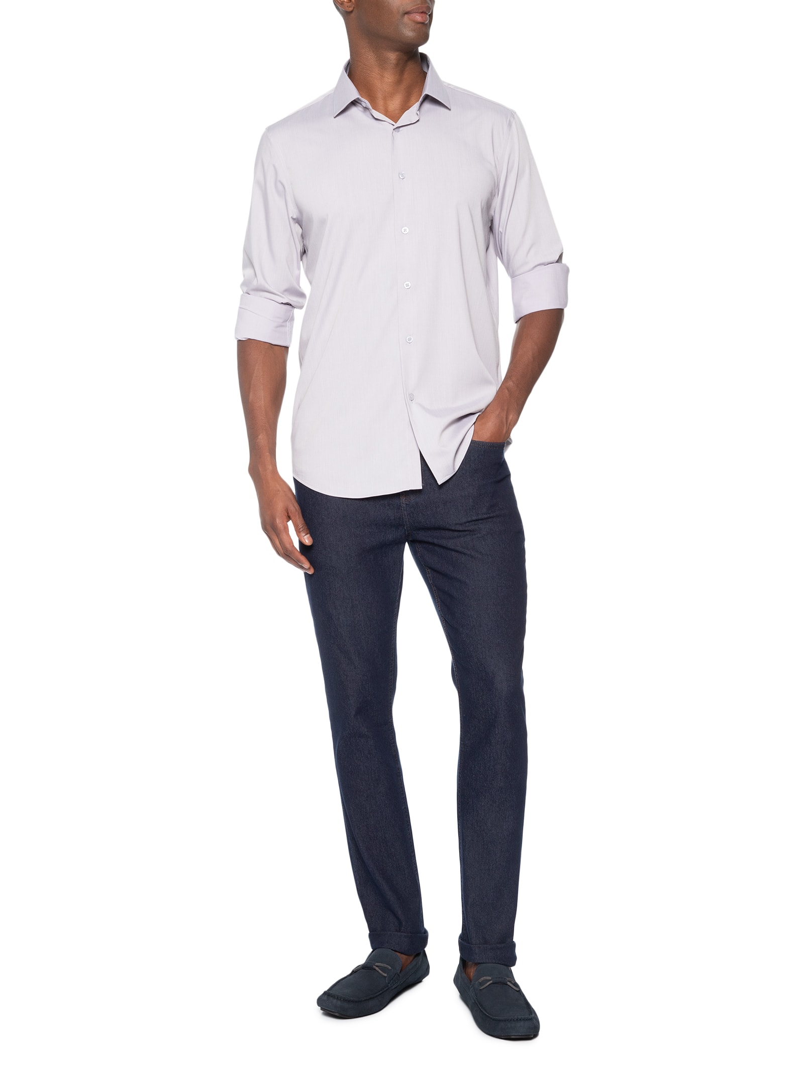 Sapato Masculino Driver Em Camurça Azul '2 Essential