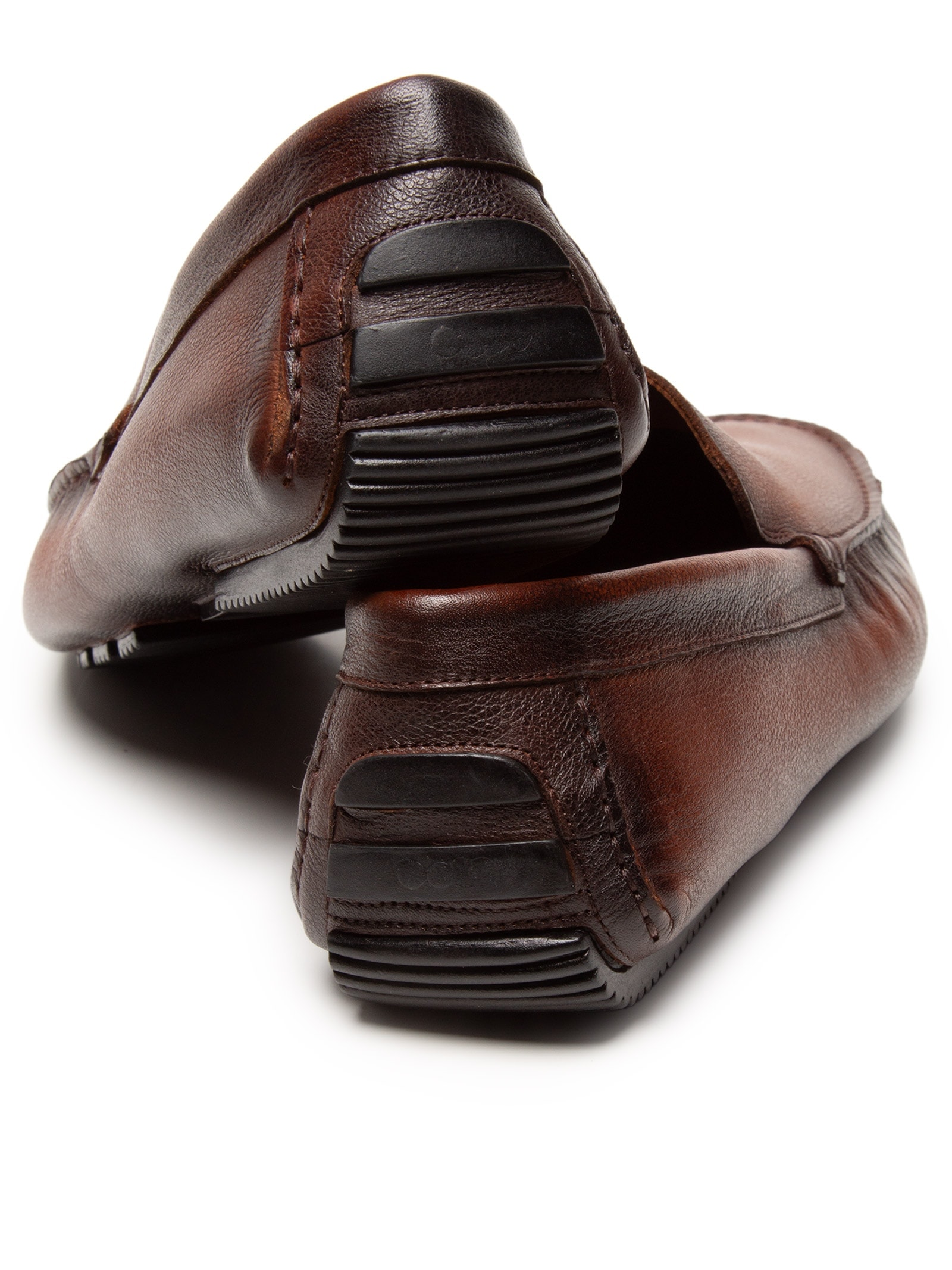 Sapato Masculino Driver Mocassim Couro Legítimo Bege '2 Essential