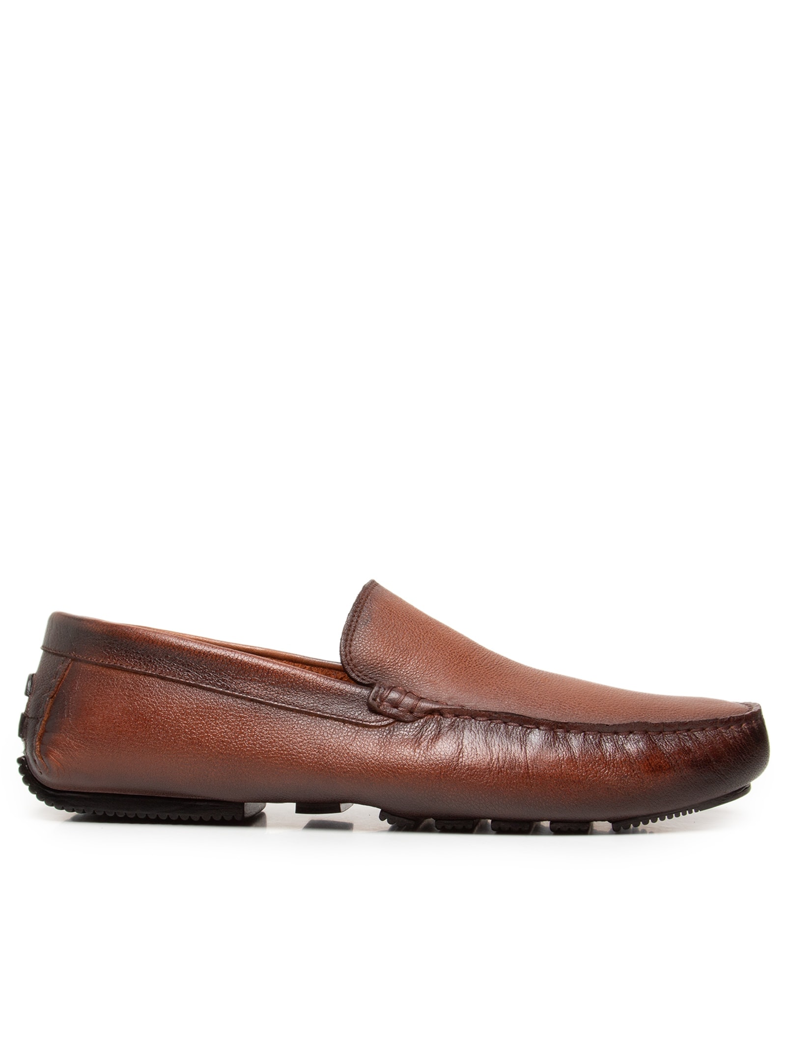 Sapato Masculino Driver Mocassim Couro Legítimo Bege '2 Essential