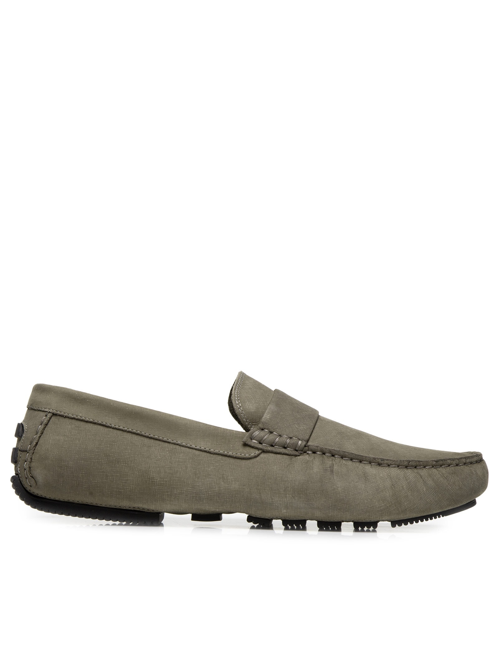 Sapato Masculino Driver Penny Loafer Suede Bege '2 Essential