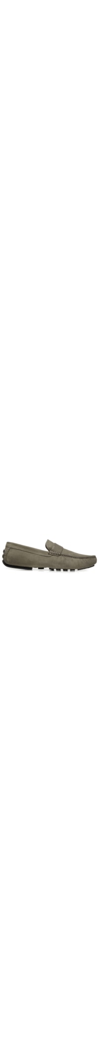 Sapato Masculino Driver Penny Loafer Suede - Bege