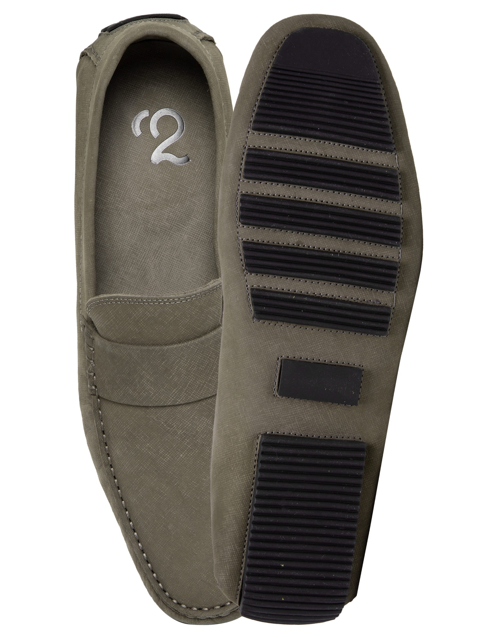 Sapato Masculino Driver Penny Loafer Suede Bege '2 Essential