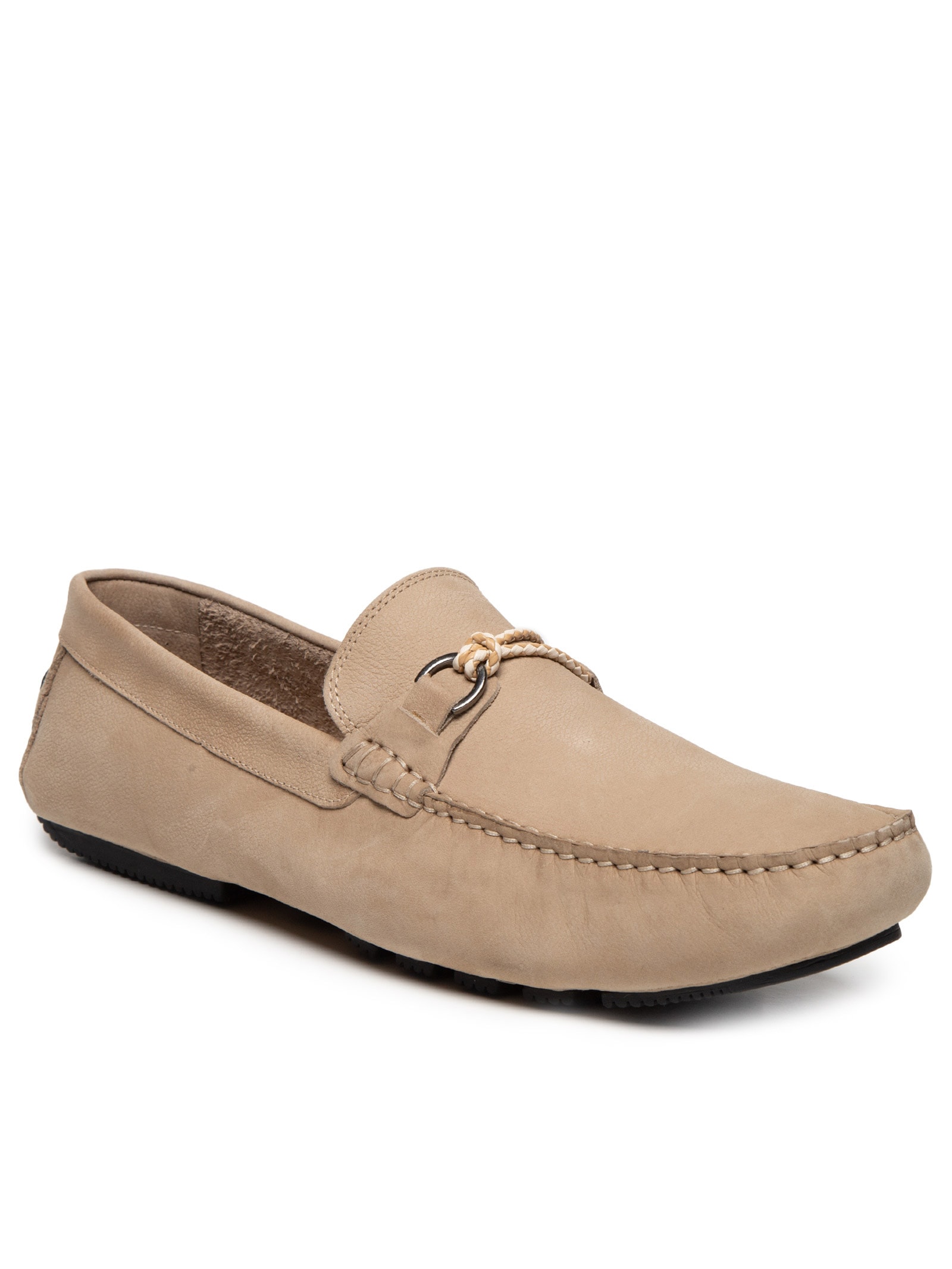 Sapato Masculino Driver Penny Loafer Suede Bege '2 Essential