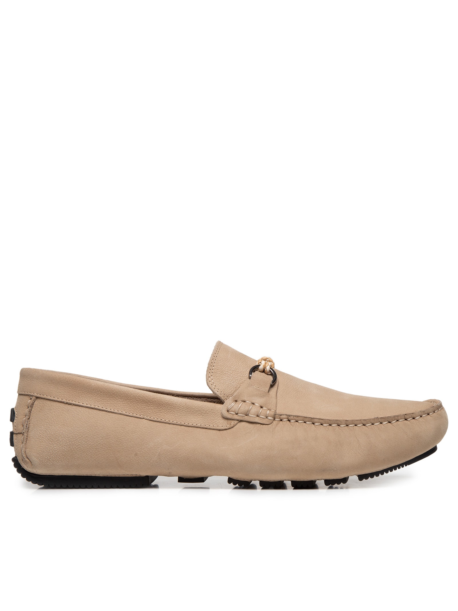 Sapato Masculino Driver Penny Loafer Suede Bege '2 Essential
