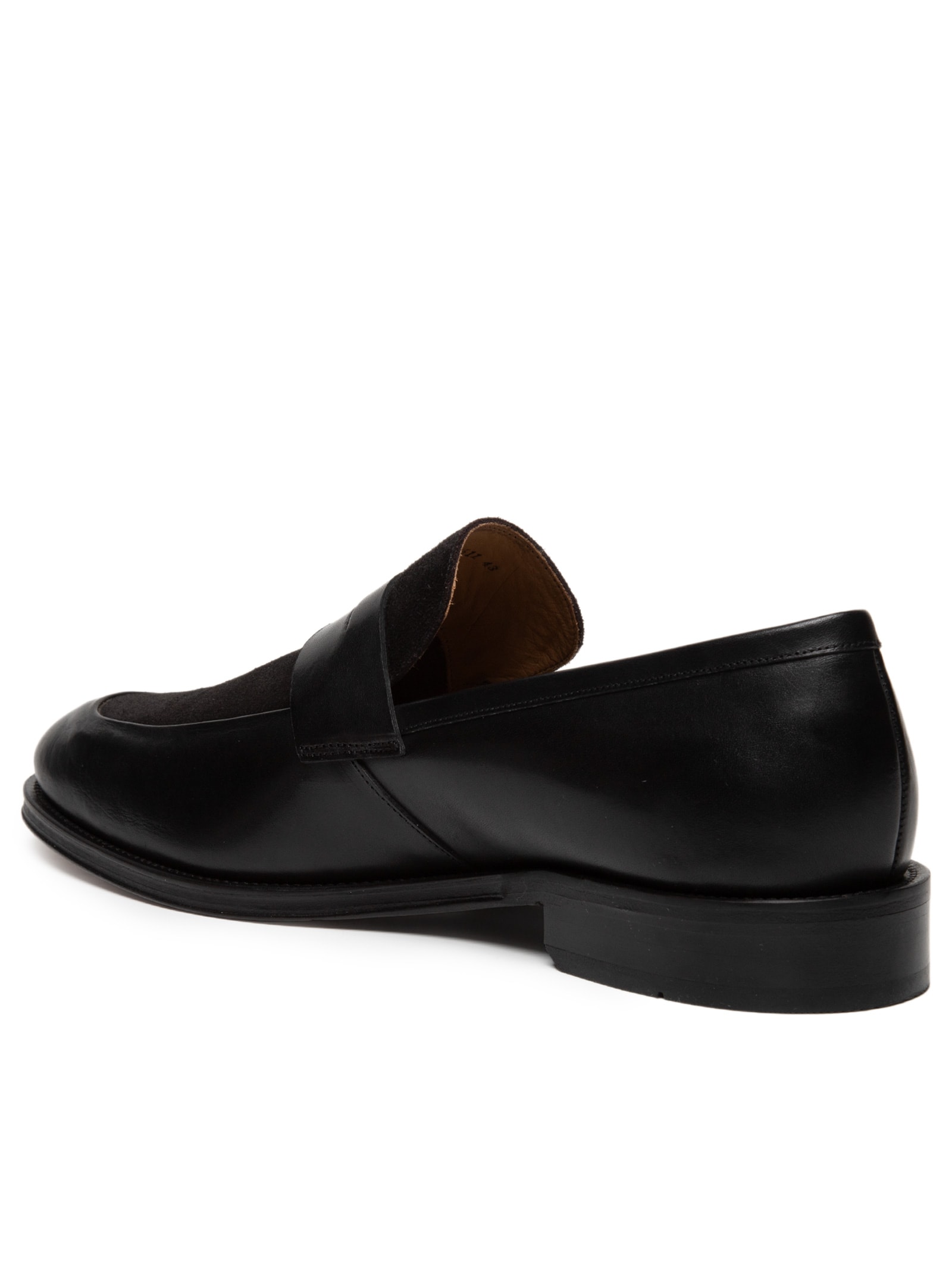 Sapato Masculino Loafer Em Camurça E Couro Legítimo Preto '2 Essential