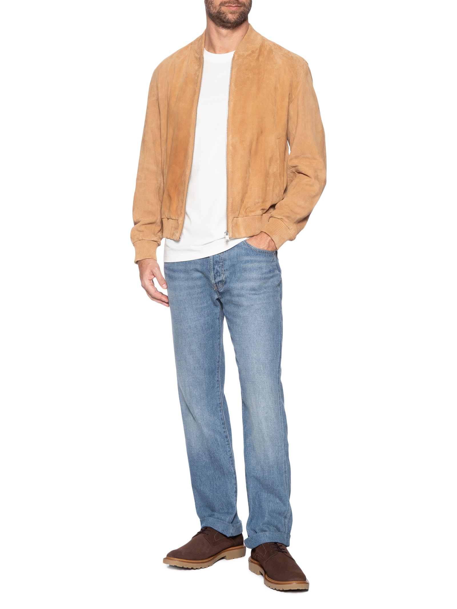 Sapato Masculino Loafer Em Camurça Tratorado Com Cadarço Marrom Sergio K