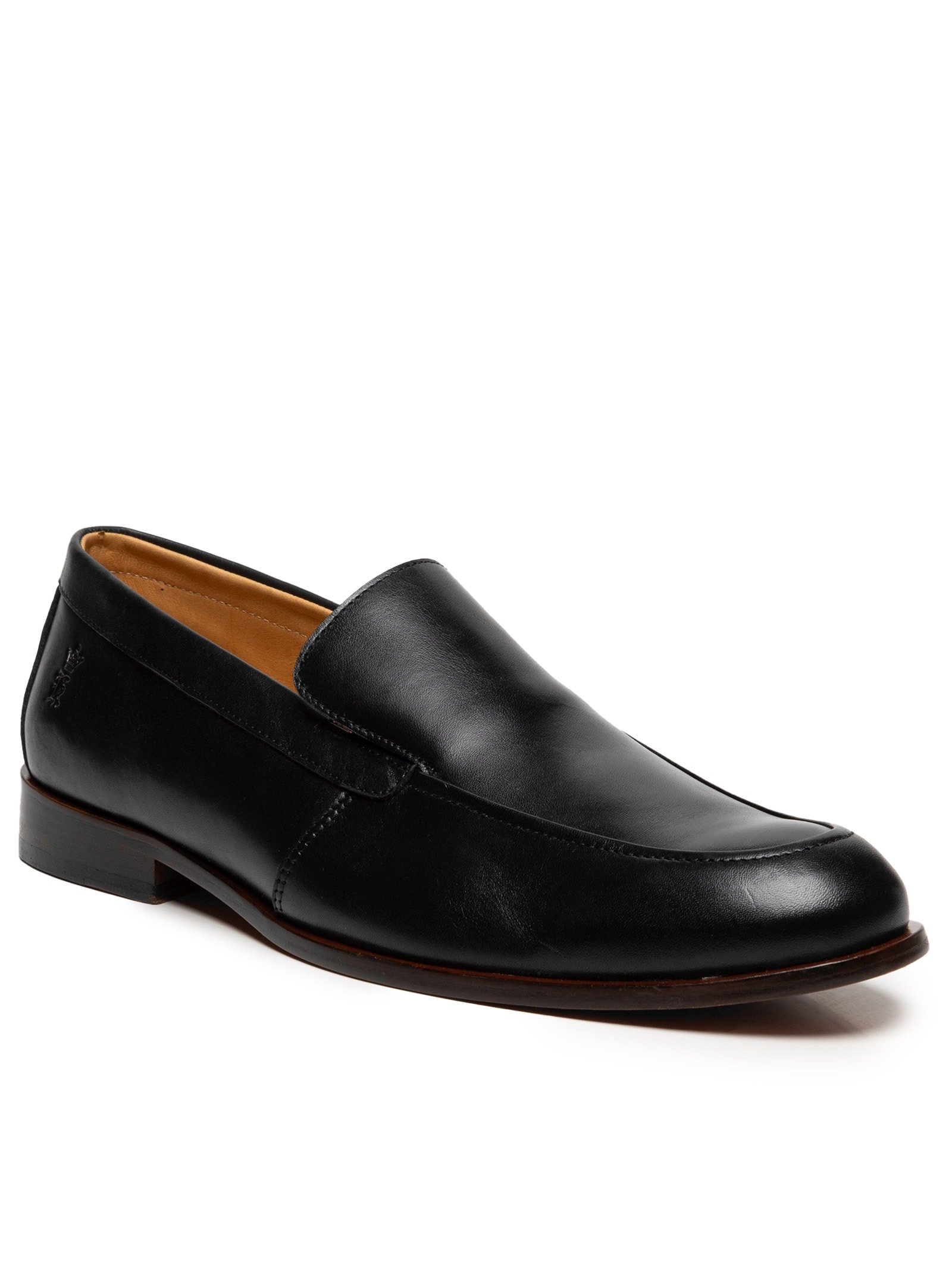 Sapato Masculino Loafer Em Couro Liso Preto Sergio K