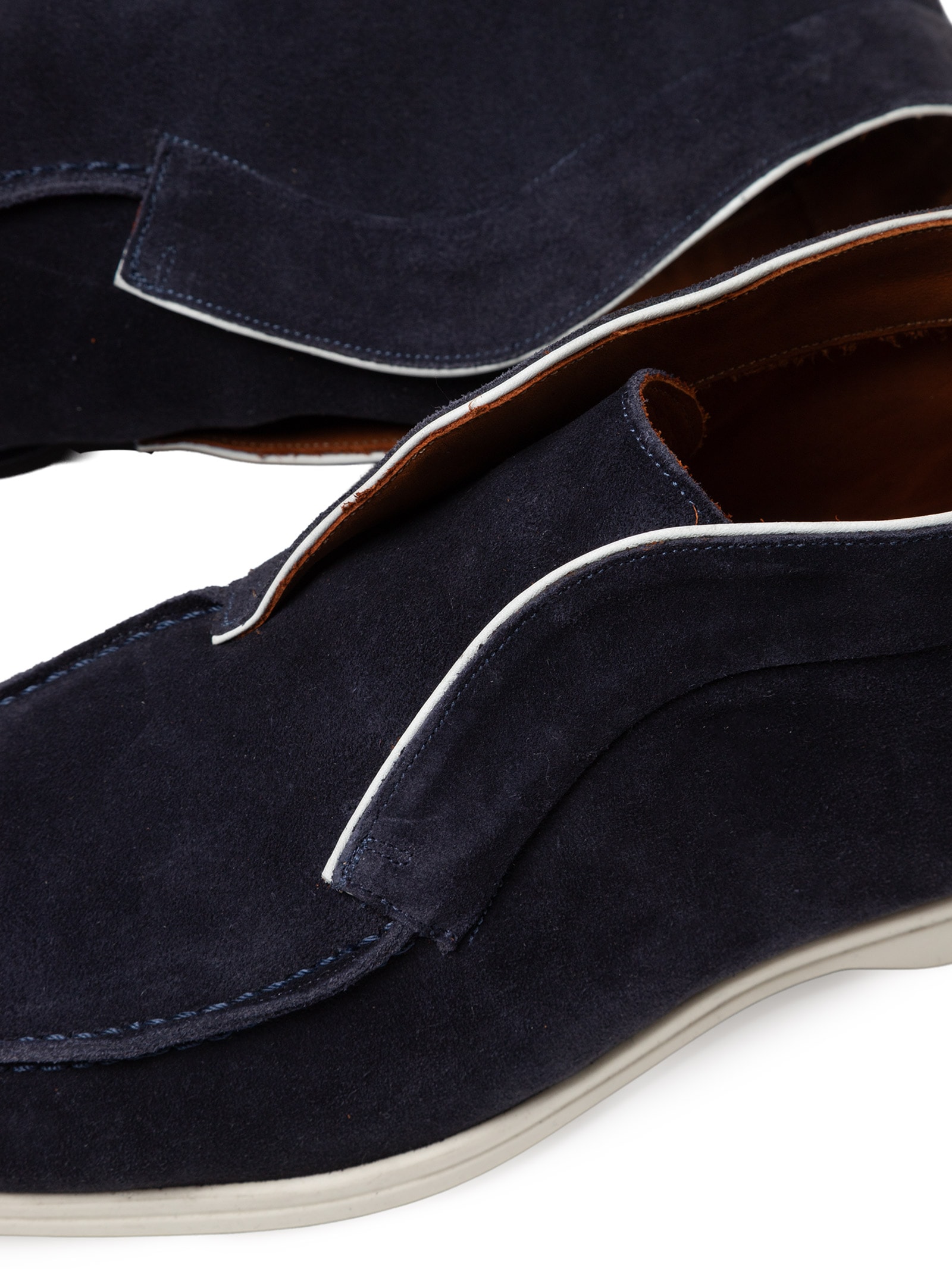 Sapato Masculino Loafer Walker Em Camurça Azul '2 Essential