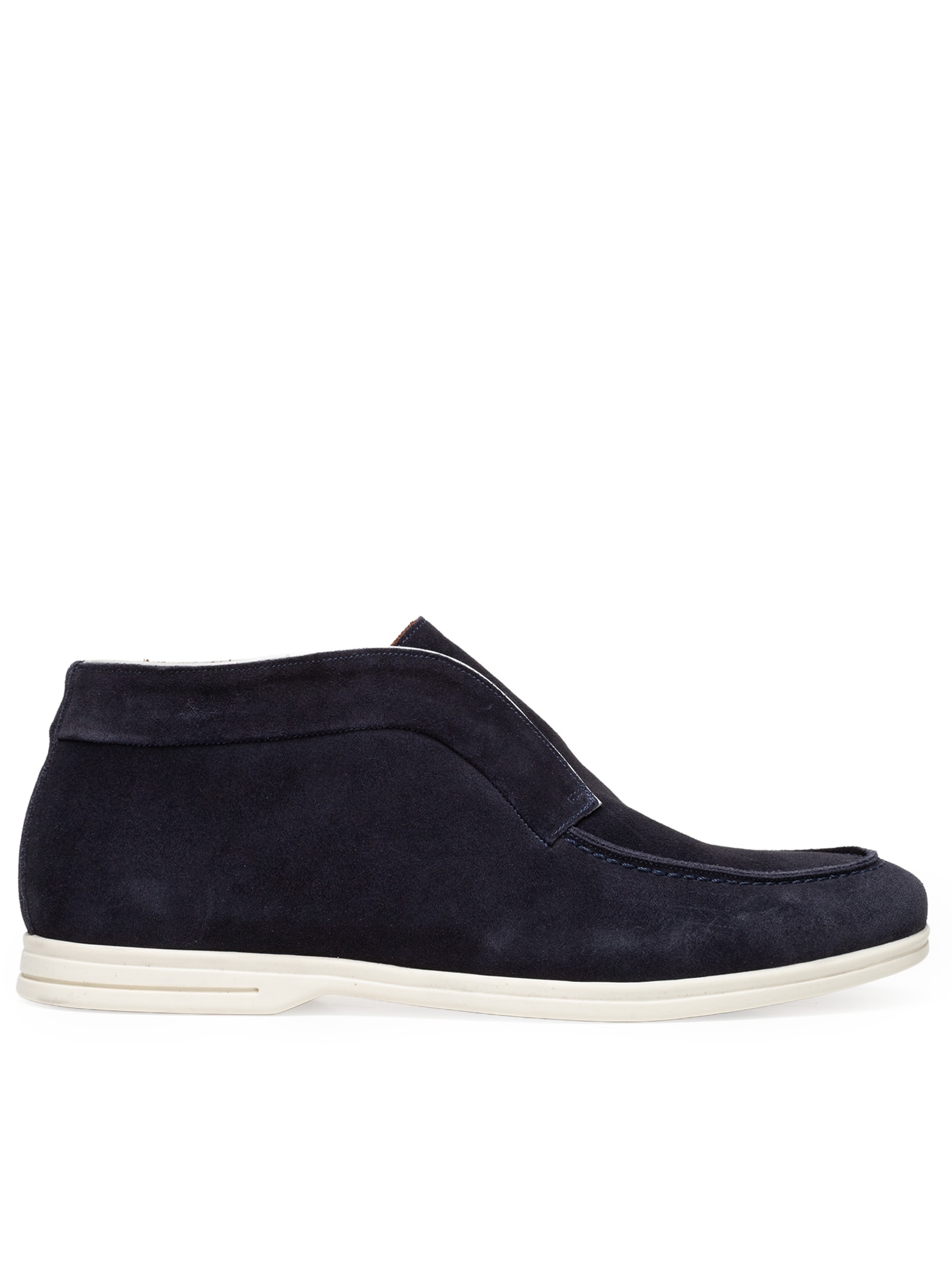 Sapato Masculino Loafer Walker Em Camurça Azul '2 Essential